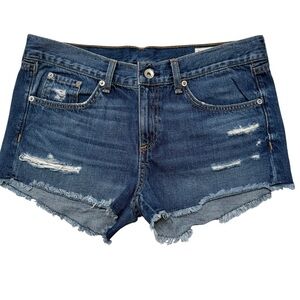 Rag & Bone Denim Distressed Women Shorts Sz 27